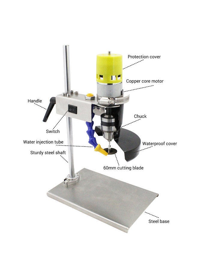 Generic - Electric Glass Bottle Cutter Cutting Tool Cutting Machine with 7 Variable Speeds for DIY Flowerpot Round Oval Glass Bottles Craft - Image 1