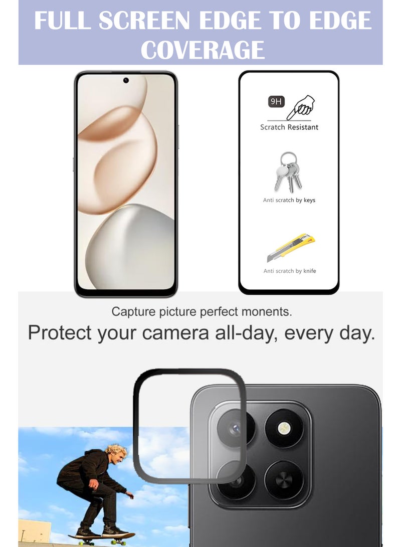 GMATE Honor X7d - 2 in 1 Pack  Generic Glass Screen Protector  And Camera Lens Protector - Image 4