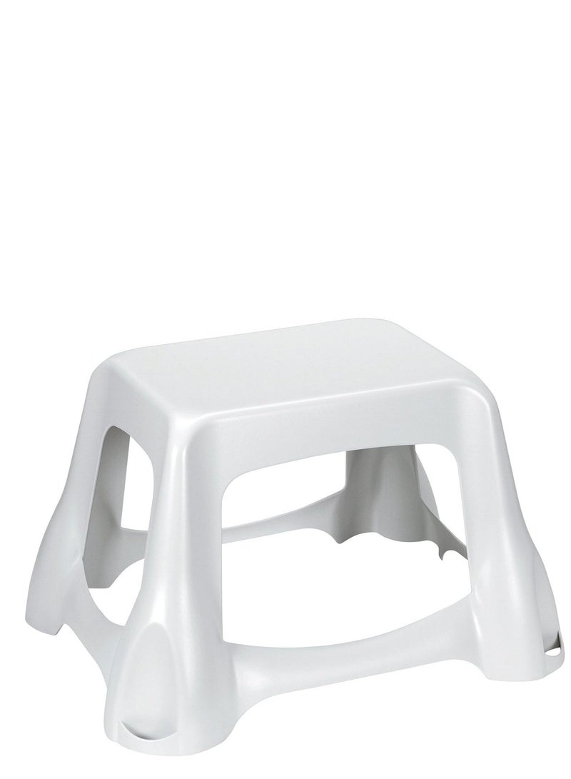 Curver Step Stool Tall,White Color,Plastic,Non-slip support surface, - Image 1