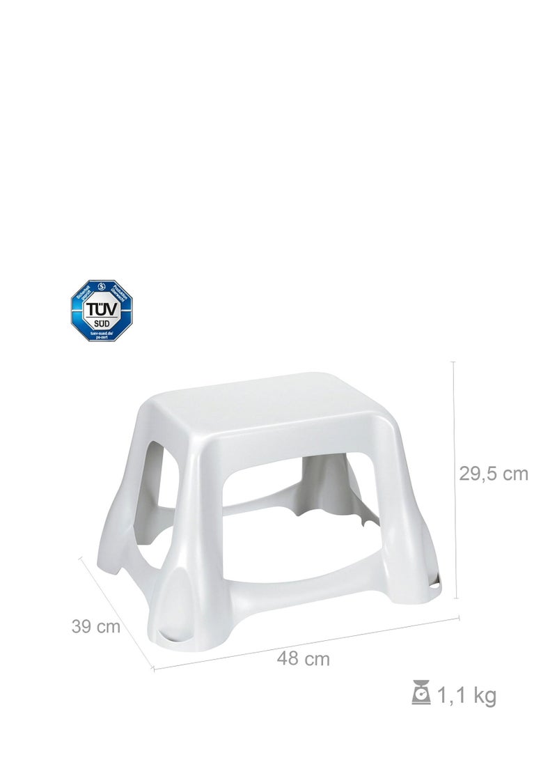Curver Step Stool Tall,White Color,Plastic,Non-slip support surface, - Image 2