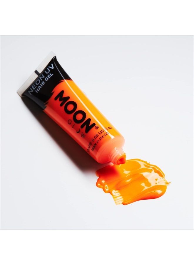 Moon Glow جل شعر نيون أسود مضيء - 0.67 أونصة مجموعة من 5 أنابيب - لون شعر مؤقت يغسل - ابرز وتألق! - Image 5