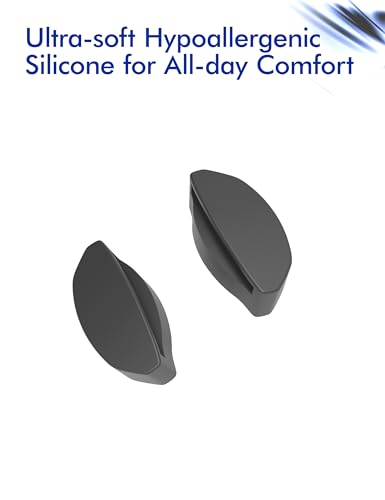 SAUCER Replacement Nose Pieces Pads for Oakley Frogskins Range OO9284 | OO9284A | Frogskins Range XL OO9503 | Frogskins Hybrid OO9289 | HSTN OO9242 | OO9242A | OO9279 Sunglasses - Asian Fit Grey - Image 2