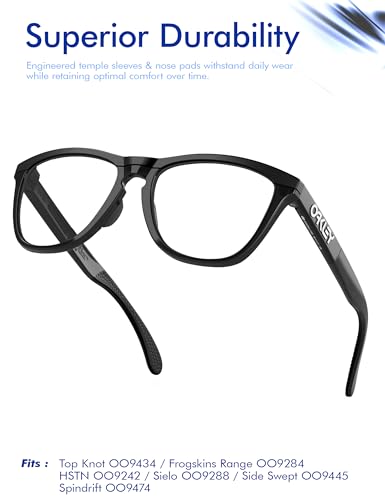 SAUCER Replacement Nose Pieces Pads for Oakley Frogskins Range OO9284 | OO9284A | Frogskins Range XL OO9503 | Frogskins Hybrid OO9289 | HSTN OO9242 | OO9242A | OO9279 Sunglasses - Asian Fit Grey - Image 5