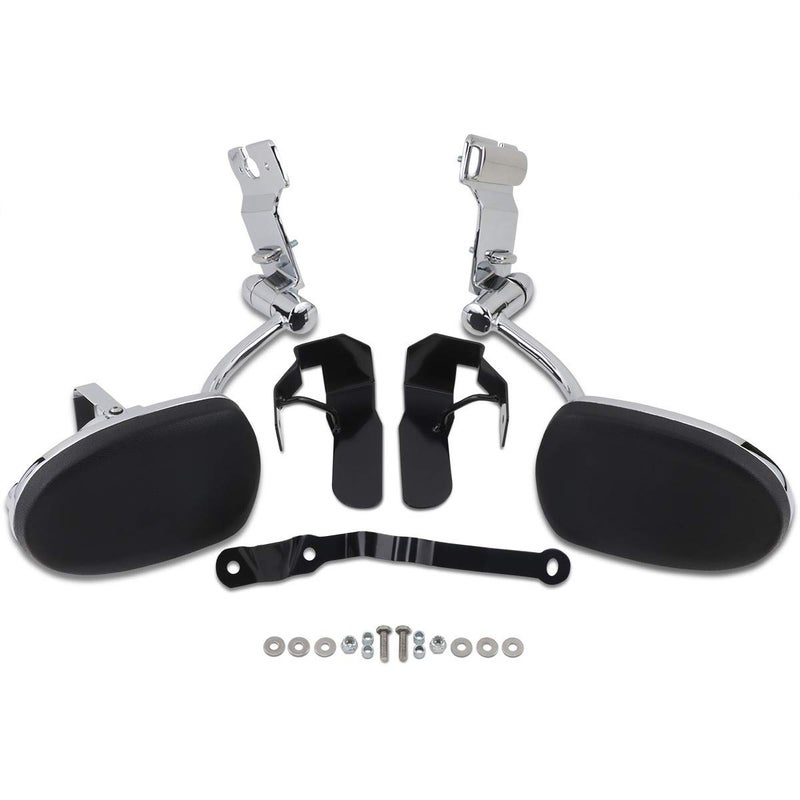 Kuryakyn 8991 Motorcycle Accessory SwingOut Padded Passenger Armrests with DrinkCup Holder for 200117 Honda Gold Wing GL1800 Motorcycles Chrome