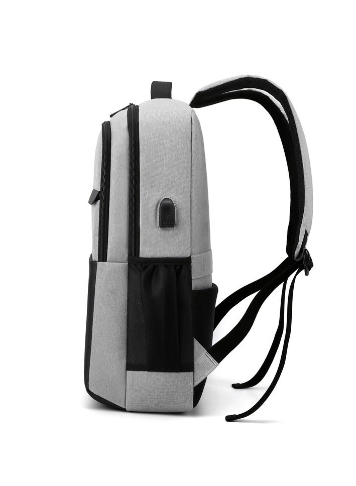 lebonaer Upgraded Multi-Layer Backpack with USB Charging Port, Smart 15.6 Inch Laptop Backpack with Anti-Theft Hidden Pocket, Large Capacity College Backpack for Men & Women, Organized Compartments for iPad, Camera, Keyboard, Gadgets, Ergonomic Breathable Honeycomb Mesh Back Panel & S-Curve Straps for Maximum Comfort, Durable Scratch-Resistant Nylon Travel Backpack, Ideal for Work, Commute, College, Adventure | Intelligent Organization | Modern Style | Secure Storage | External USB Port | Power Bank Compatible | On-the-Go Charging | Dedicated Laptop Compartment | Multiple Pockets | Valuables Protection | Heat Reduction | Weight Distribution | Lightweight Feel | Heavy Load Support | Long Commute Comfort | High-Density Nylon | Light Moisture Resistance | Reinforced Double Zippers | Smooth Gliding | Luggage Strap | Gradient Reflective Strips | Night Safety | Trendy Design | Everyday Life Essential | Reliable Partner | Simplified Carrying | Connected Lifestyle | Game-Changing Feature | Fumble-Free - Image 4