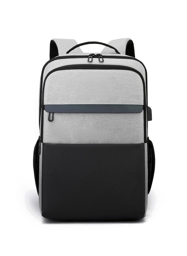 lebonaer Upgraded Multi-Layer Backpack with USB Charging Port, Smart 15.6 Inch Laptop Backpack with Anti-Theft Hidden Pocket, Large Capacity College Backpack for Men & Women, Organized Compartments for iPad, Camera, Keyboard, Gadgets, Ergonomic Breathable Honeycomb Mesh Back Panel & S-Curve Straps for Maximum Comfort, Durable Scratch-Resistant Nylon Travel Backpack, Ideal for Work, Commute, College, Adventure | Intelligent Organization | Modern Style | Secure Storage | External USB Port | Power Bank Compatible | On-the-Go Charging | Dedicated Laptop Compartment | Multiple Pockets | Valuables Protection | Heat Reduction | Weight Distribution | Lightweight Feel | Heavy Load Support | Long Commute Comfort | High-Density Nylon | Light Moisture Resistance | Reinforced Double Zippers | Smooth Gliding | Luggage Strap | Gradient Reflective Strips | Night Safety | Trendy Design | Everyday Life Essential | Reliable Partner | Simplified Carrying | Connected Lifestyle | Game-Changing Feature | Fumble-Free - Image 2