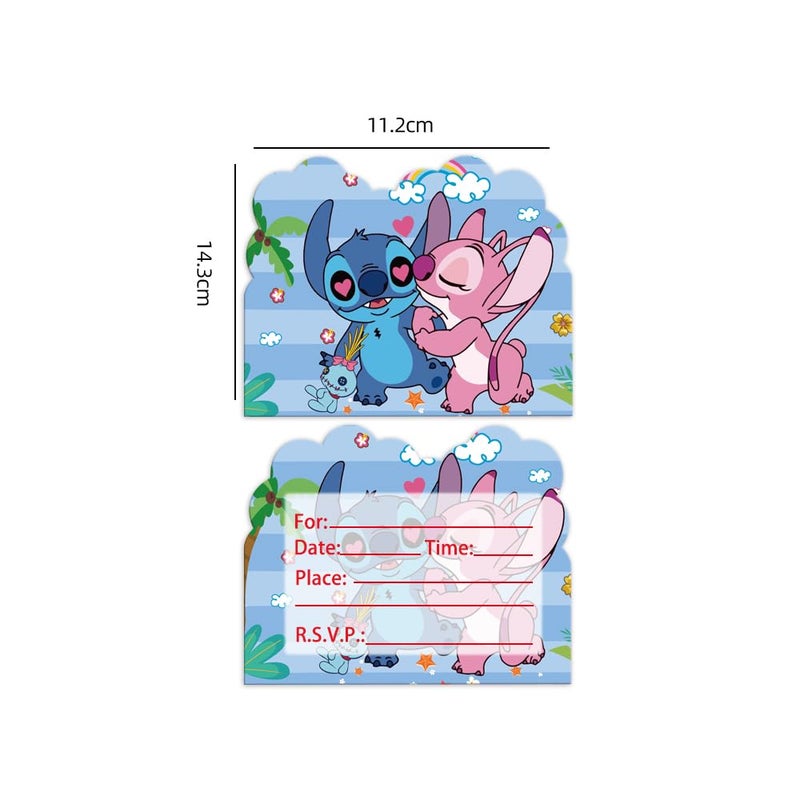 Losede 20pcs Birthday Party Invitations Birthday Party Supplies Decoration (Style 3)