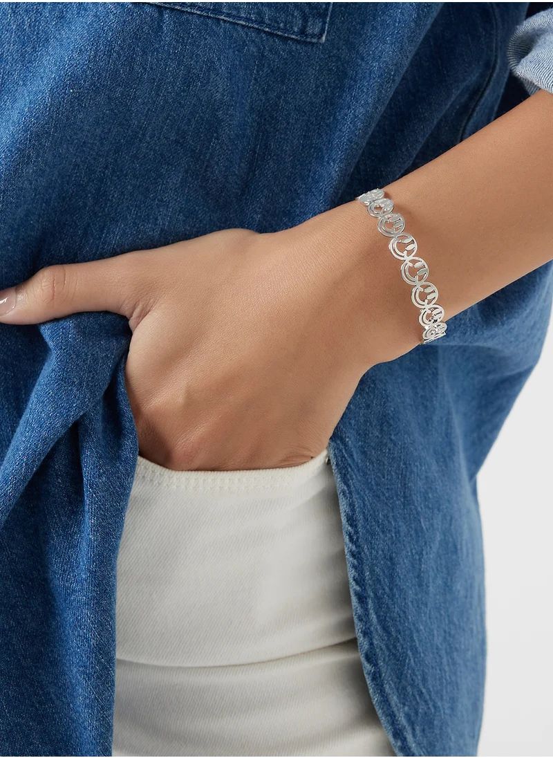 جينجر Smiley Cuff Bangle