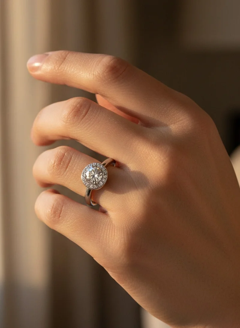 Liu Jo  Halo Crystal Ring, Silver-Tone for Women | Best Price UAE