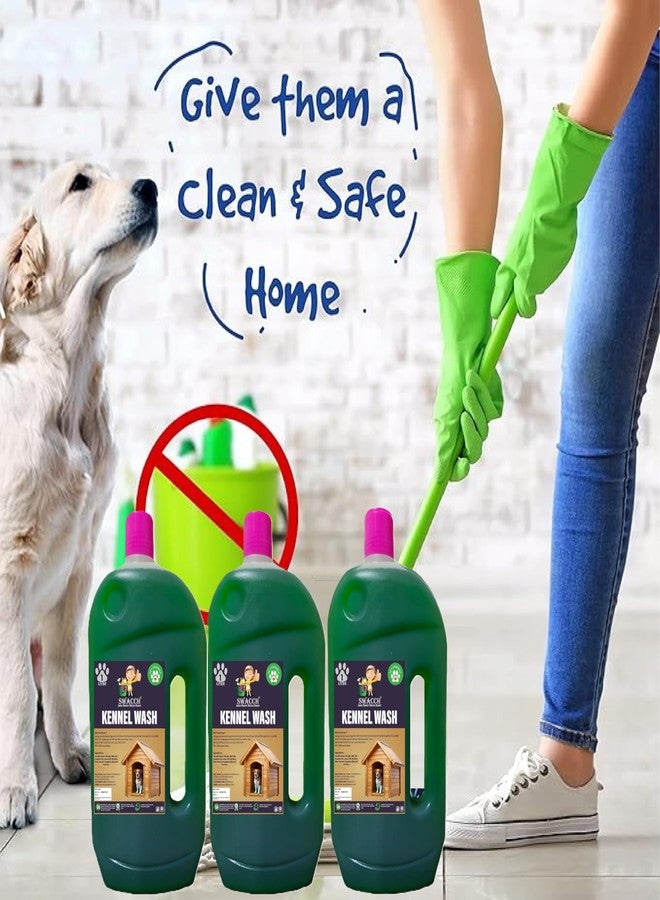 swacch Kennel Wash (1 Litre) (Pack of 3) Jasmine I Pet Stain & Odour Remover I Pet Floor Cleaner Liquid I Dog and Cat Friendly - Image 3