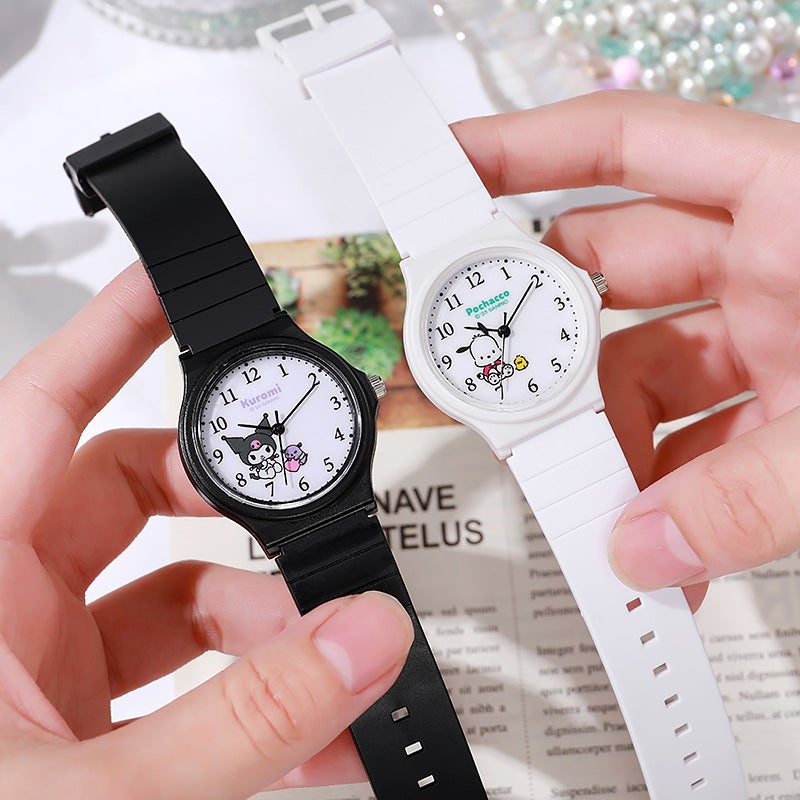 New Sanrio Cartoon Kids Watch Cute Silent Quartz Light blue  - Image 5