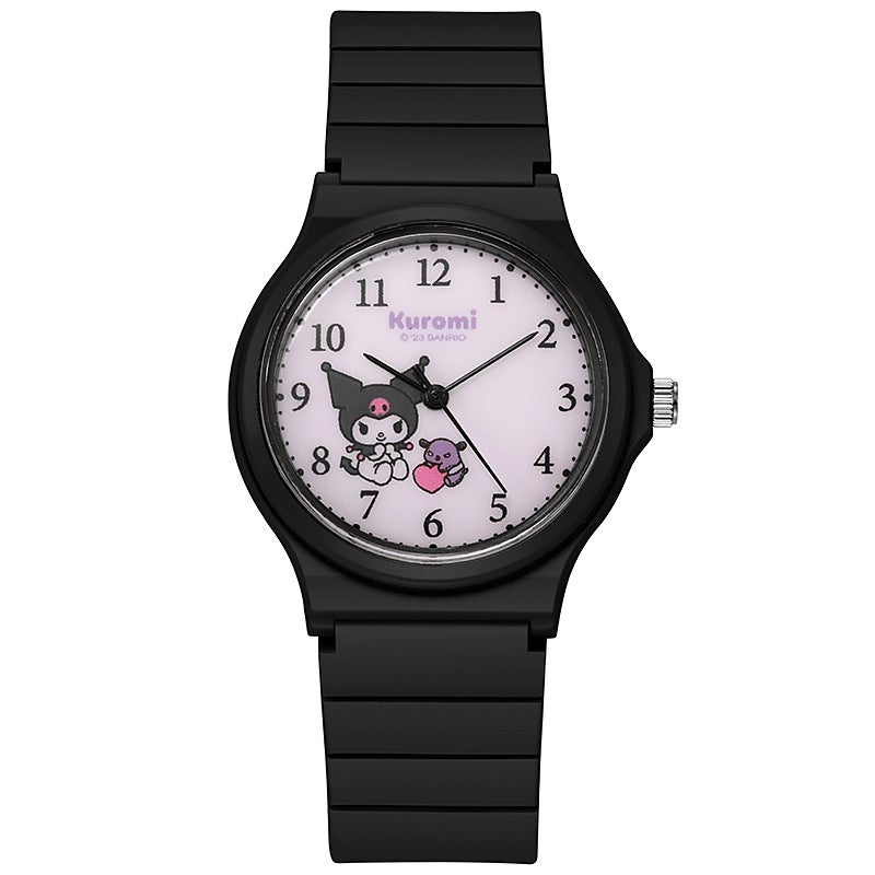 New Sanrio Cartoon Kids Watch Cute Silent Quartz Light blue  - Image 4