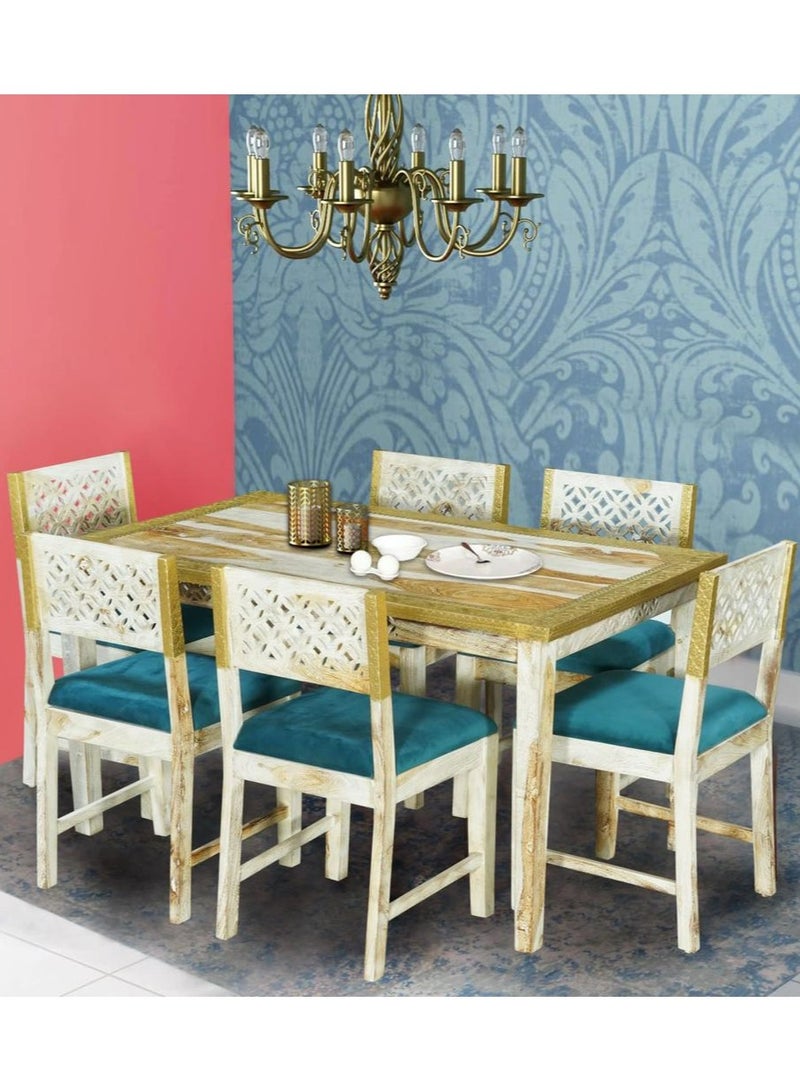 Generic DINING TABLE WITH SIX CHAIRS 