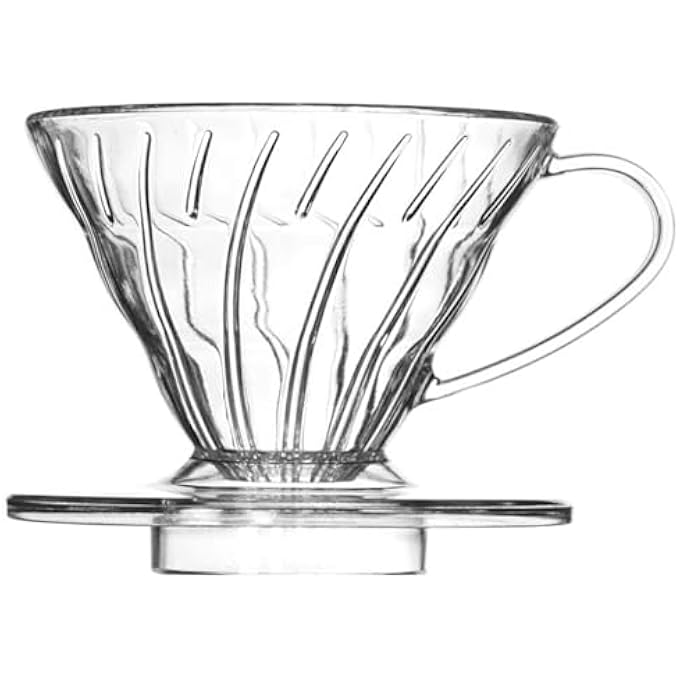 HASTHIP V60 Plastic Coffee DripperHeat Resistant Pour Over Cone With HandleReusable Resin Coffee Filter Fits 14 Cup Manual PourOver Maker For Home Cafe Slow Brewing Alternative To Ceramic Dripper - Image 2