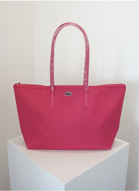LACOSTE Travel Bag Tote Bag Large capacity commuter tote bag sober and stylish Travel Bag rose 45cm * 28cm * 10cm