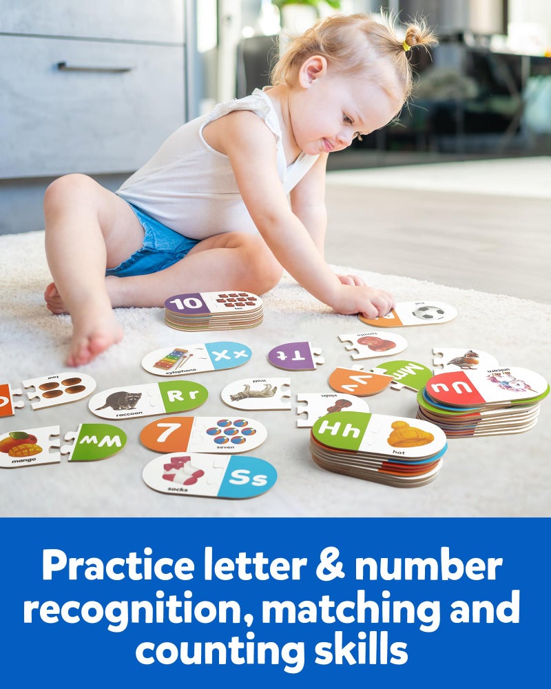 Coogam Learning Alphabet Matching Game, 36pcs Self-Correcting Sight Words Letter Number Cards, Fine Motor Educational Montessori Toy for Preschool Kindergarten 3 4 5 Years Old - Image 4