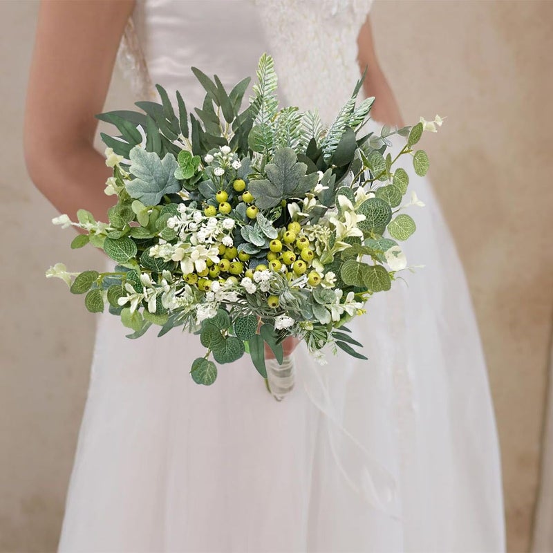 OrgMemory 78Pcs Faux Flowers, Artificial Greenery Stems, Greenery for Centerpieces for DIY Bridal Bouquets Wedding Floral Arrangement Table Centerpieces - Image 3