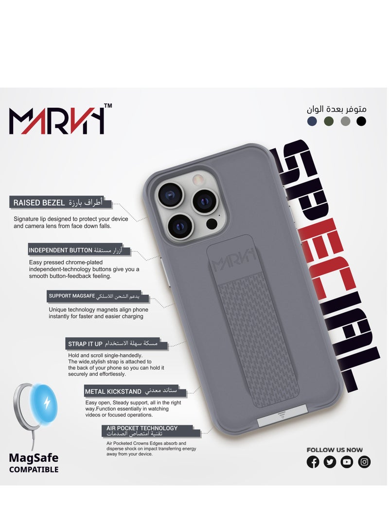 MARVN - iPhone 15 Pro Case by Marvn Special Case– Full Shockproof Protection, Slim Design, Retractable Kickstand, MagSafe Compatibility, Raised Camera & Screen Protection - Image 1