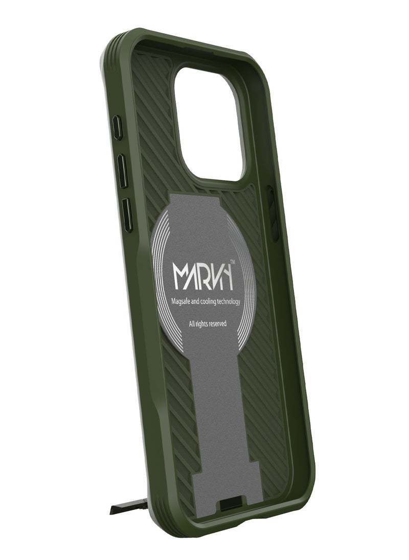 MARVN - iPhone 15 Pro Case by Marvn Special Case– Full Shockproof Protection, Slim Design, Retractable Kickstand, MagSafe Compatibility, Raised Camera & Screen Protection - Image 1