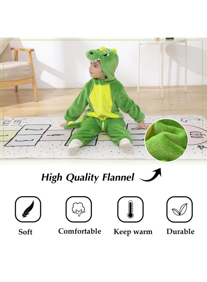 Tonwhar Toddler Infant Tiger Dinosaur Animal Fancy Dress Costume (110 (Height:35"-39"/Ages 24-30 Months), Green) - Image 5
