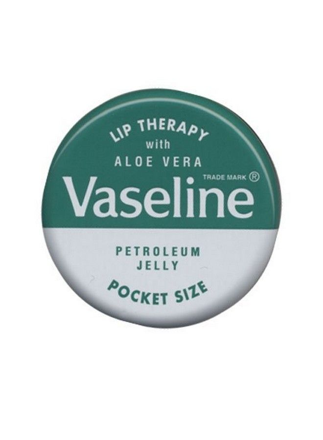 Vaseline Lip Therapy With Aloe Vera Petroleum Jelly Pocket Size .7 Oz (Pack Of 2)  - Image 1