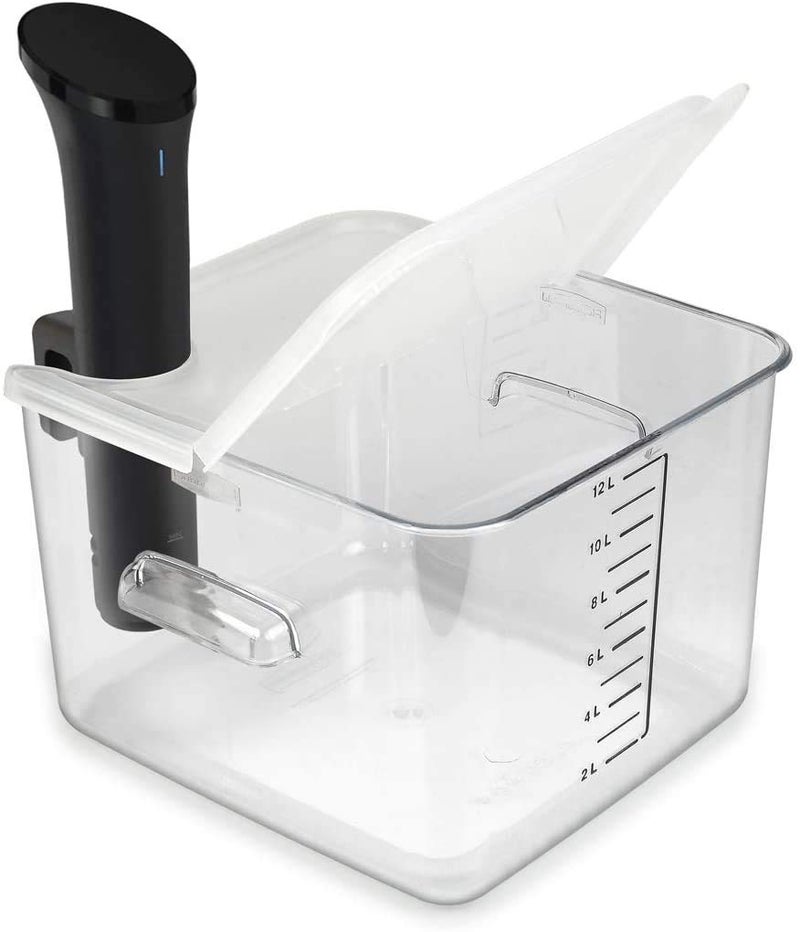 EVERIE EVERIE Collapsible Hinged Lid Compatible with Anova Nano 750w, 800w, 900w, AN500-US00 1000w and Compatible with Rubbermaid Container 12,18,22 Quart(Corner Mount)  - Image 4