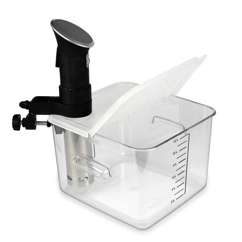 EVERIE EVERIE Collapsible Hinged Lid Compatible with Anova Nano 750w, 800w, 900w, AN500-US00 1000w and Compatible with Rubbermaid Container 12,18,22 Quart(Corner Mount)  - Image 5