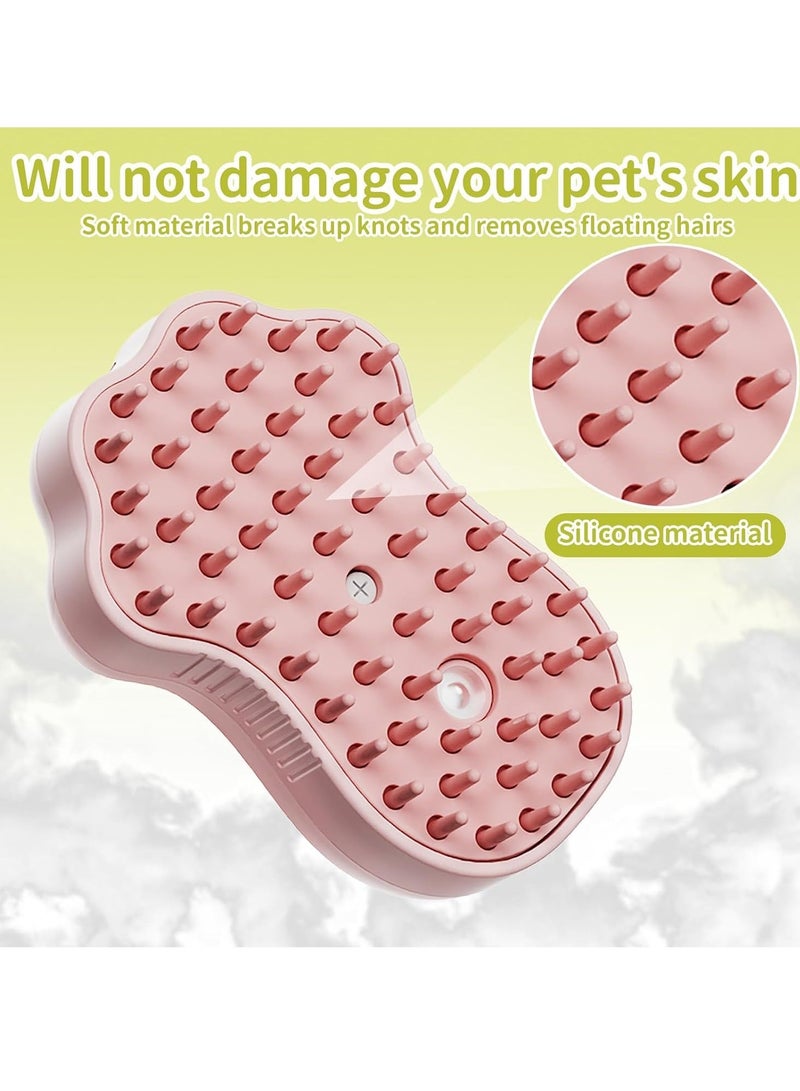 general Steamy Cat Brush, 4 In 1 Pet Steam Brush with Ultraviolet Rays, Pet Cleaning and Massage Brush, Used for Dandruff and Loose Hair on Cats, Suitable for Various Furry Pets, Pink Cat Claw - Image 5