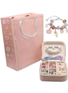 Generic 66pcs Charm Bracelet Making Kit, Teen Girl Gifts Jewelry Making Kit, Unicorn/Mermaid Girl Toys Art Supplies Crafts for Girls Age 5-12  - Image 3