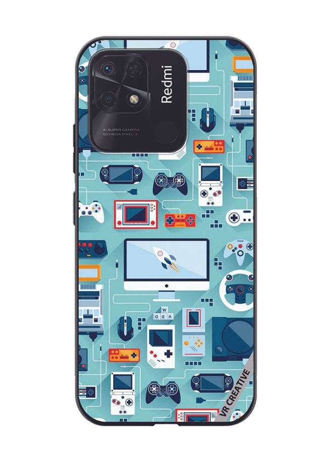 VR CREATIVE Protective Case Cover For Xiaomi Redmi 10C Technology Items Design Multicolour - Image 1