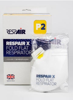 JSP Respair P2 Fold-Flat Respirator X Adjustable Strap (Pack of 20) 430803  - Image 1