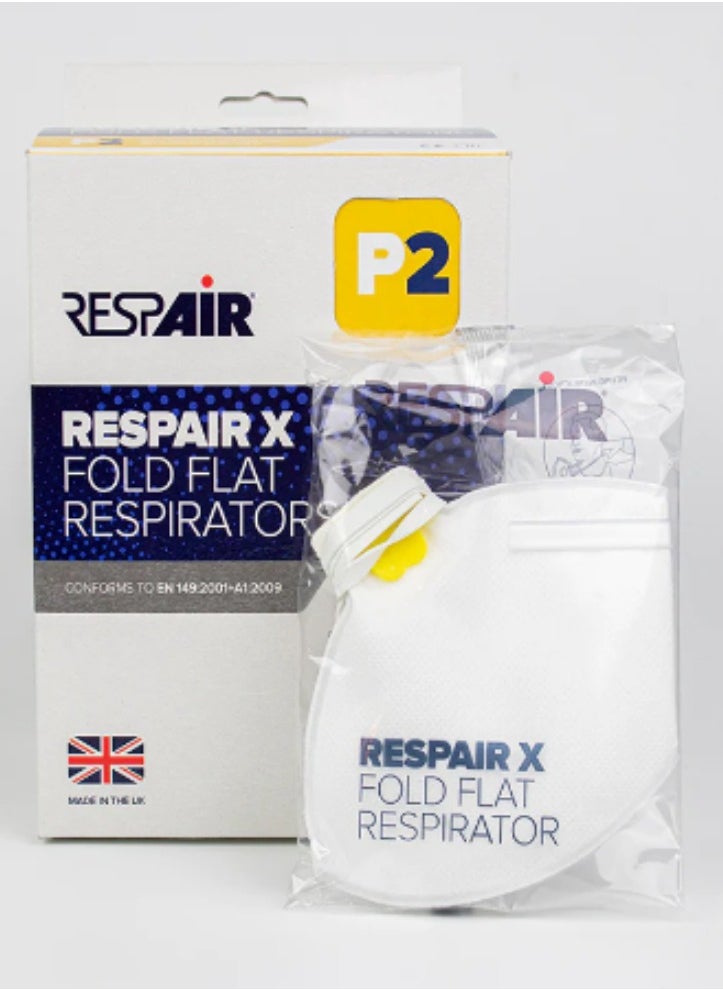 JSP Respair P2 Fold-Flat Respirator X Adjustable Strap (Pack of 20) 430803  - Image 1