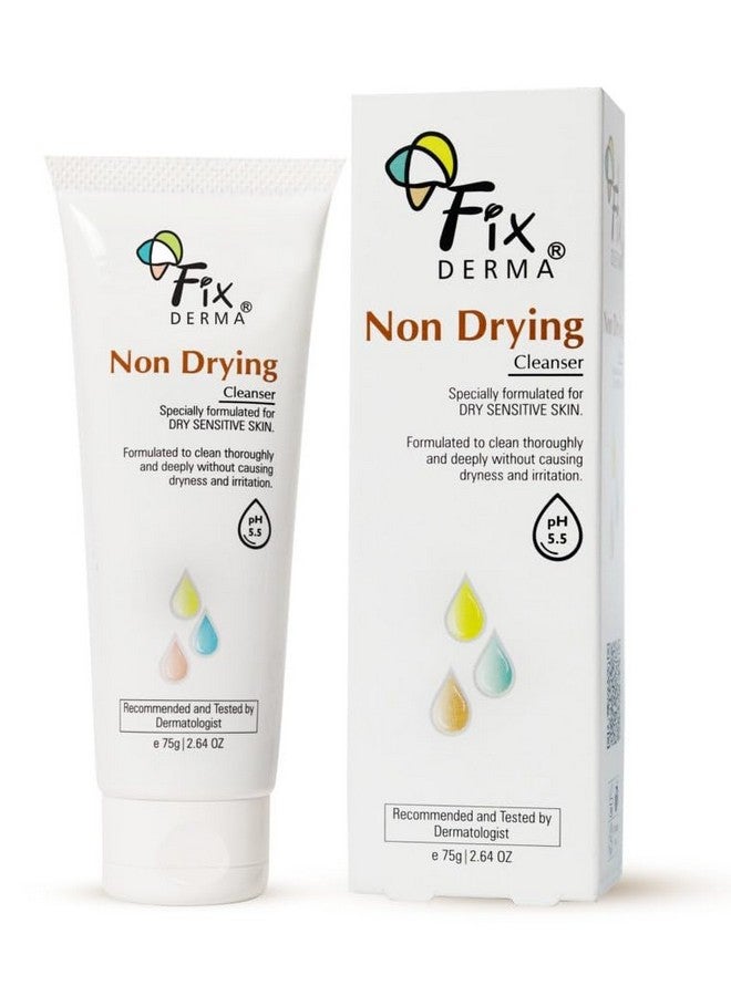 Fixderma Non Drying Cleanser, soap-free & pH Balanced cleanser, Pore-Refining, Dermatologist tested, Face Exfoliator, Non-comedogenic & Non-irritating skin cleanser - 75g - Image 1