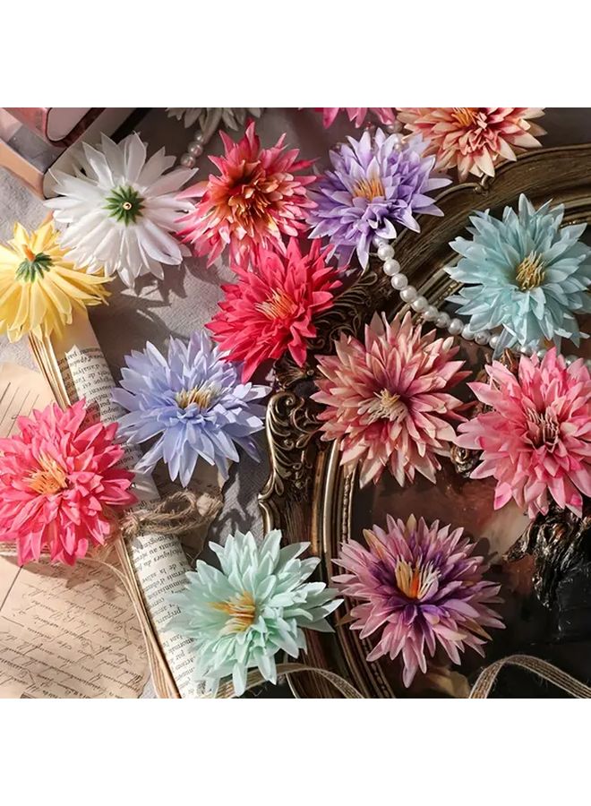 20pcs A08 Serra Flora Silk Chrysanthemum Artificial Flowers for Home Decor - Image 1