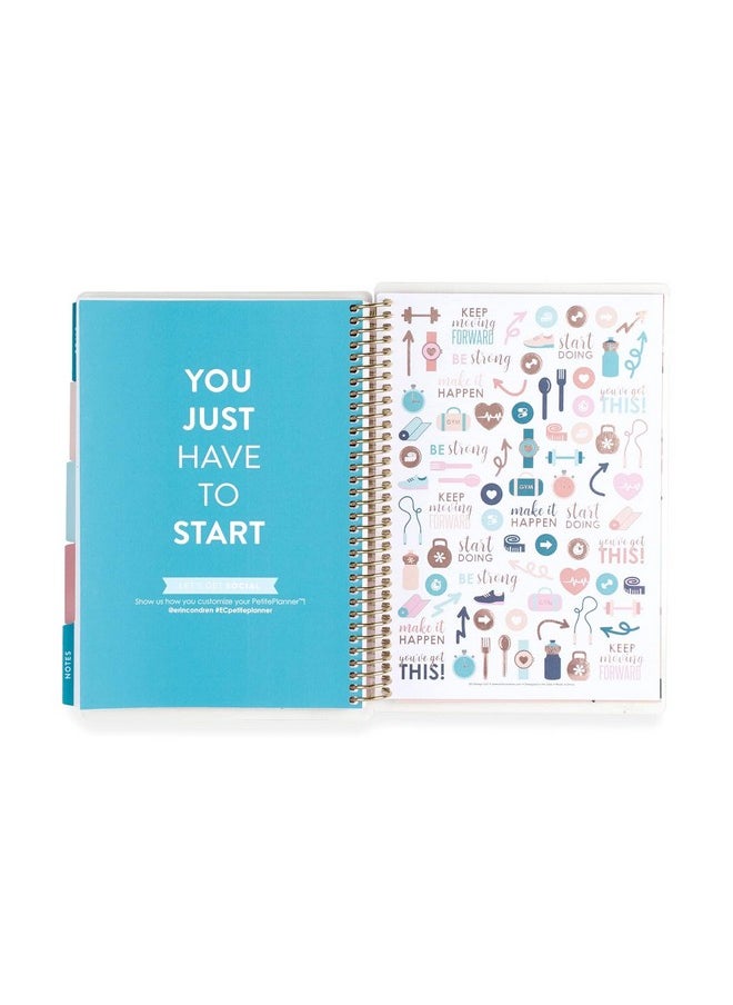 Erin Condren Erin Condren Coiled A5 Daily Wellness Planner, Features 160 Pages of Thick, Bleed Resistant 80 Pound Paper Boost Productivity, Durable, Pretty, Cute, Stylize  - Image 5