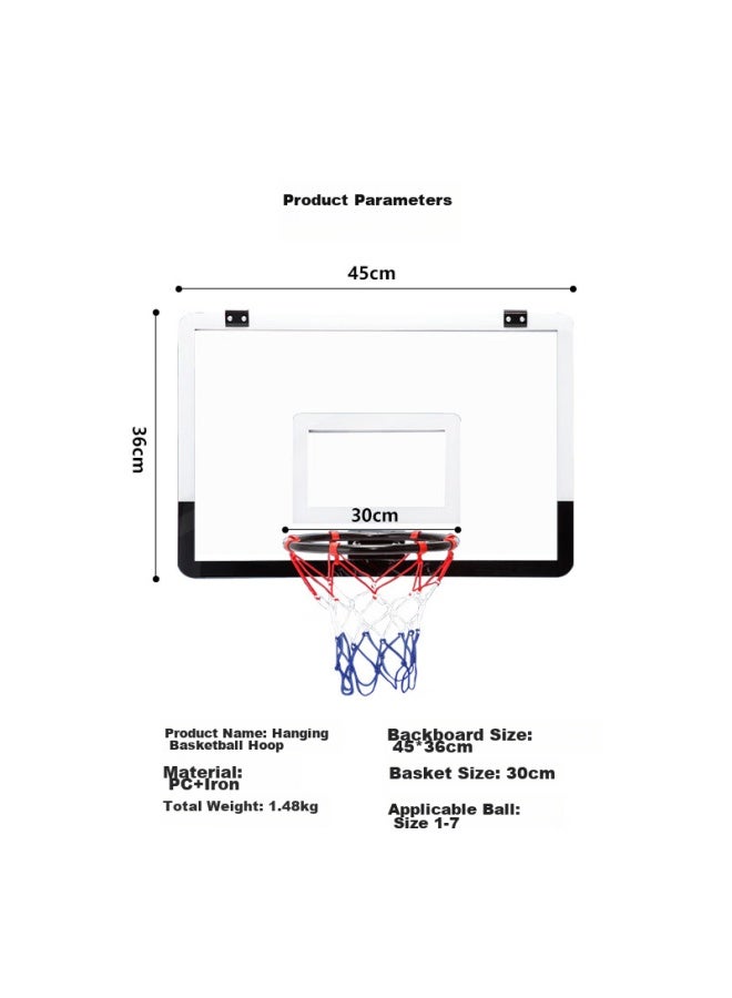 Livex Wall-mounted Basketball Hoop, Indoor And Outdoor Standard Basketball Rim For Children, Boys, Girls, Adults, Home Use And Training - Image 1