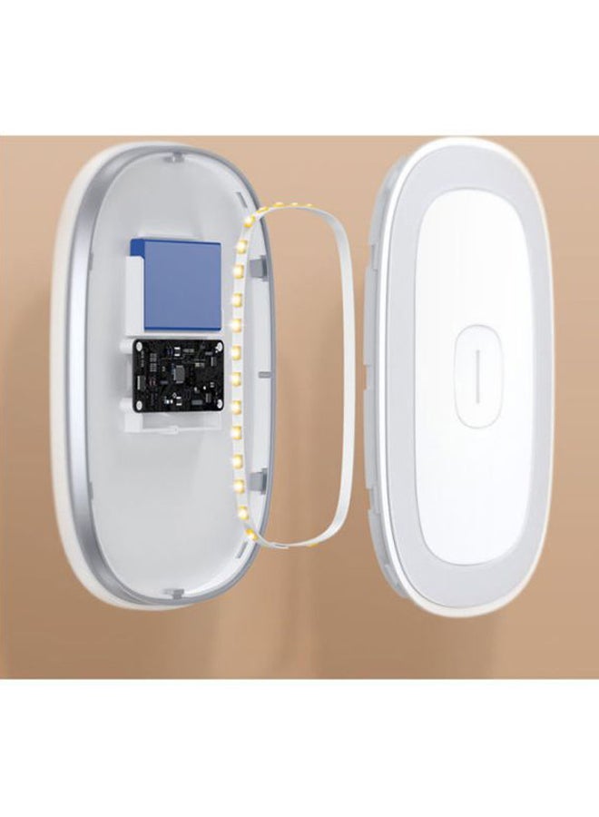 بيسوس مصباح LED مغناطيسي قابل للشحن مُزود بمنفذ USB أبيض/فضي - Image 5