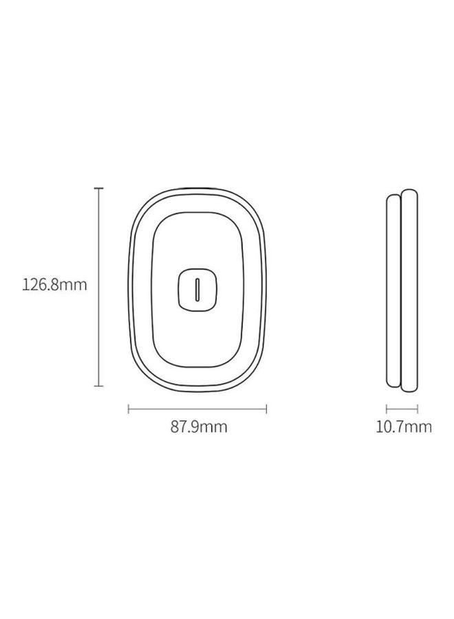 بيسوس مصباح LED مغناطيسي قابل للشحن مُزود بمنفذ USB أبيض/فضي - Image 3