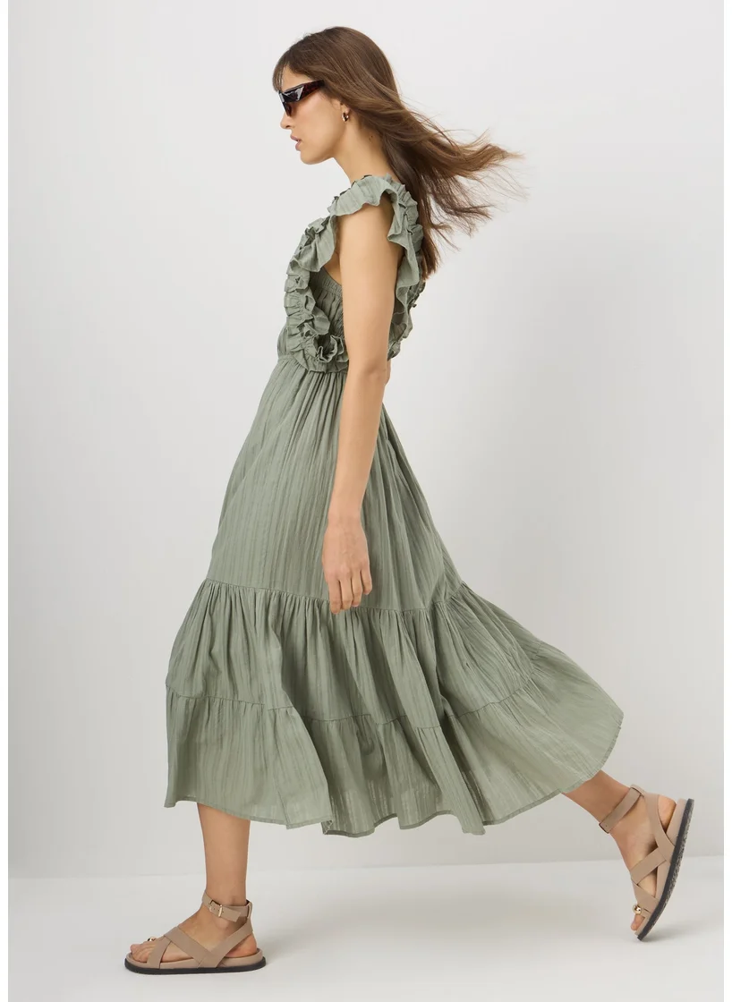 Matalan Ruffled Tiered Midi Dress