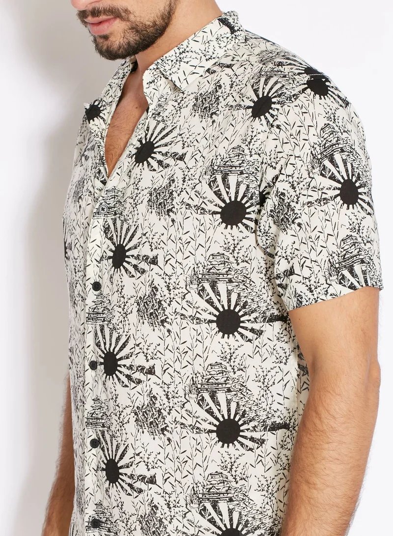 TOPMAN Sun Print Shirt