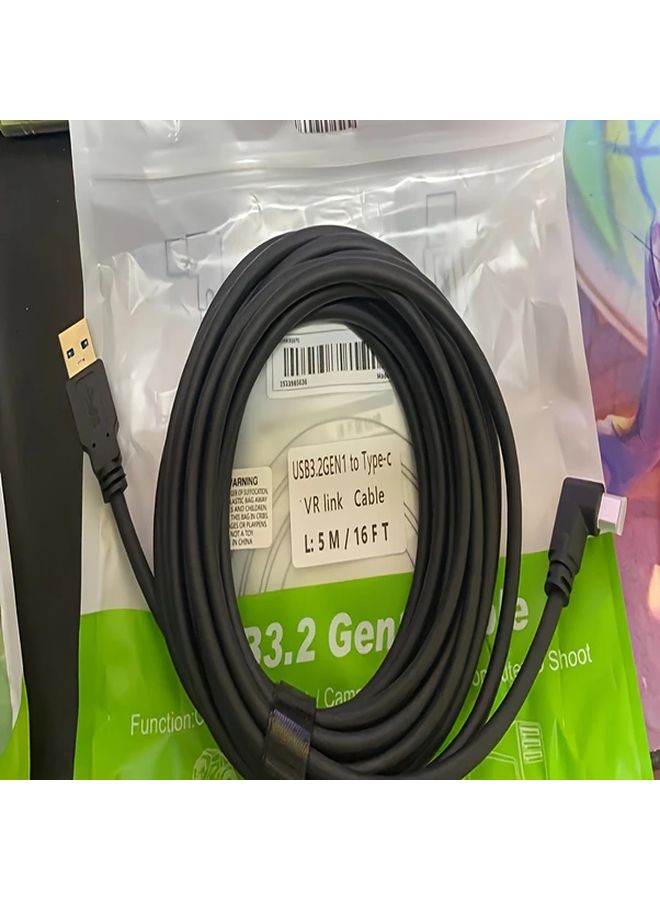 USB C Cable 5Gbps High Speed 3A Fast Charging 196.85 Inch for PC Gaming External Hard Drive - Image 5