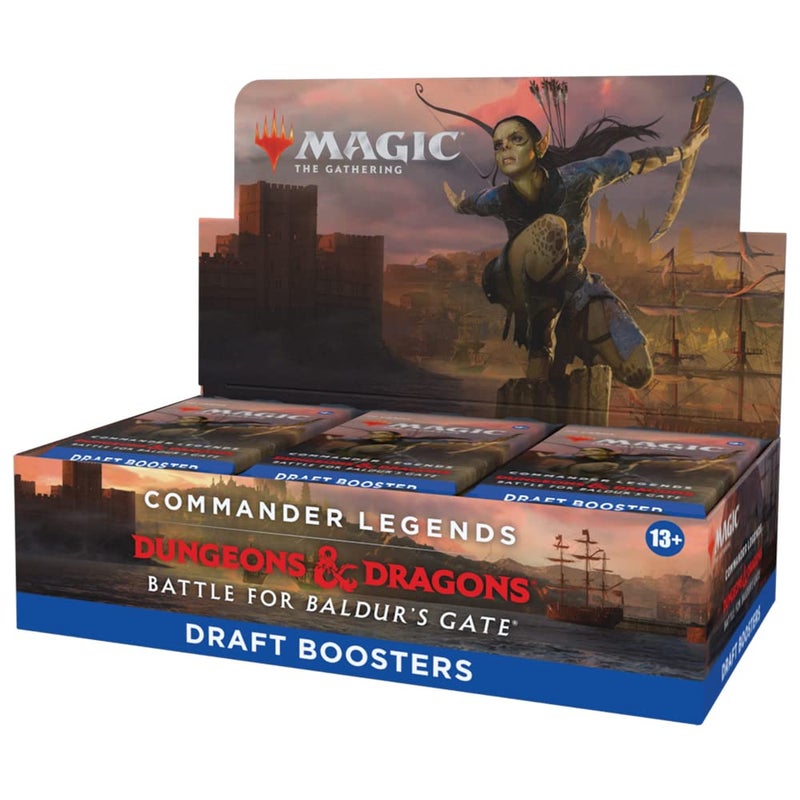 Magic the Gathering Magic: The Gathering Commander Legends: Battle for Baldur’s Gate Draft Booster Box | 24 Packs (480 Magic Cards) - Image 1