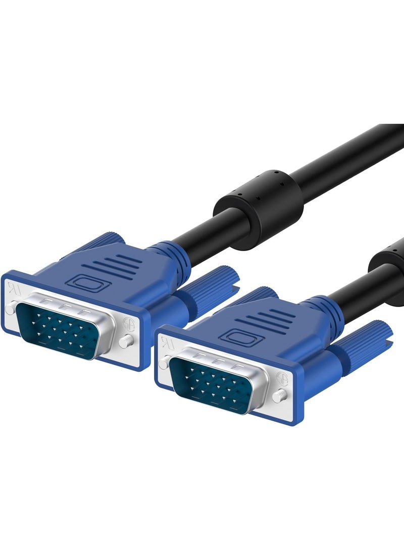 Salab 1080P Full HD 15 pin Male To Male vga cord for Projector,PC,Monitor & LCD supports high definition video and image resolutions on display 1.5 Mtr - Image 2