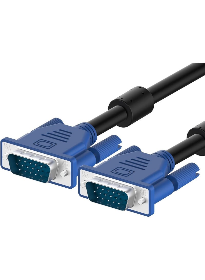 Salab 1080P Full HD 15 pin Male To Male vga cable cord for Projector,PC,Monitor & LCD supports high definition video vga cable and image resolutions on display vga cable 1.5 Mtr - Image 3