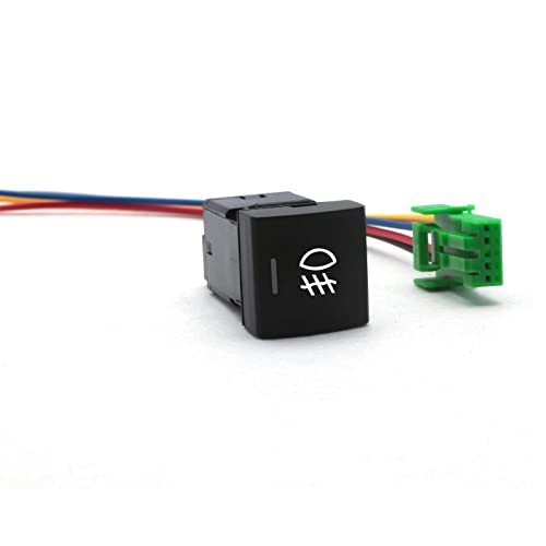 x xotic tech Xotic Tech Factory Style 4-Pole 12V Push Button Switch w/LED Background Indicator Lights for Fog Lights, DRL, LED Light Bar, etc Compatible with Toyota Camry Corolla (Size: 22.8 x 22.5 mm) - Image 5