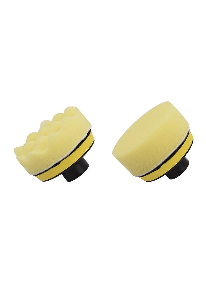 31Pcs Polishing Pads Kit 3 Inches Drill Buffer Attachment with Sanding Papers Sanding Waxing for Automobiles Yachts