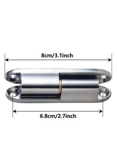 Excefore Cabinet Hinges, Zinc Alloy Renovation Detachable Hinge, H-Shape Rotate Detachable Hinges for Window Cupboard Cabinet Room Kitchen Garden Doors 2 Pcs  - Image 2