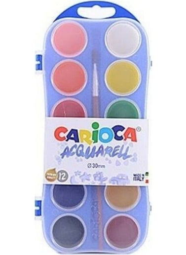 carioca Watercolor 12 Pcs Plastic Box  - Image 3
