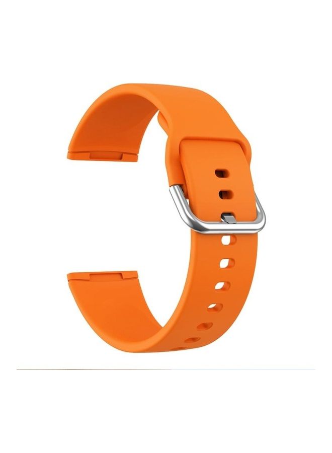 NIBEMINENT Silicone Replacement Strap Watchband For Fitbit Versa 3 Orange - Image 1