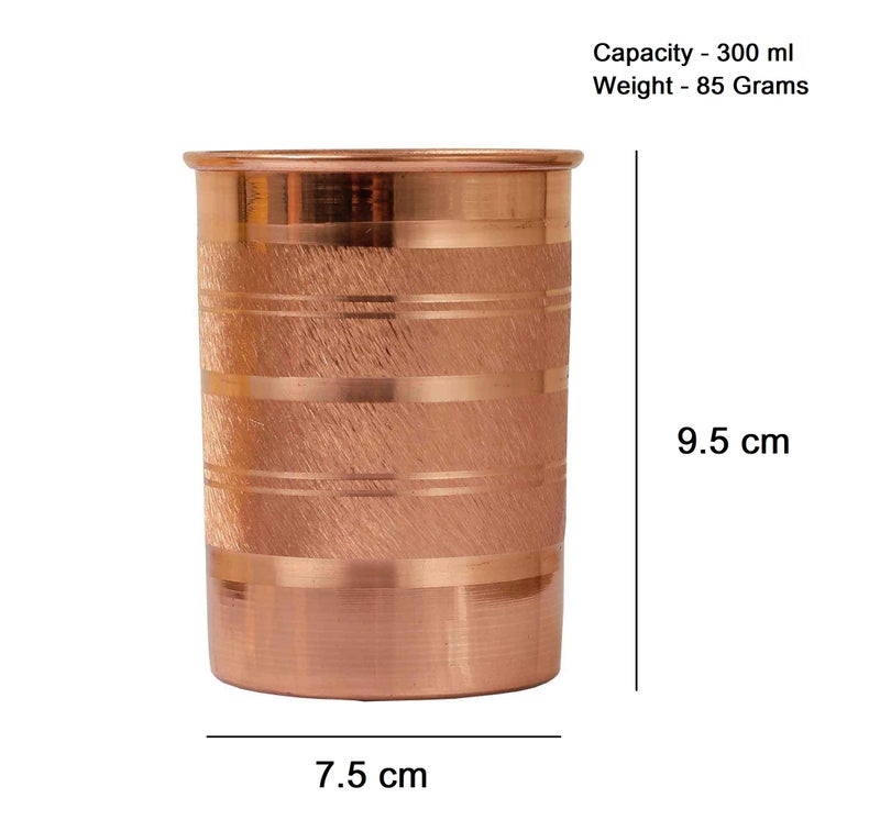 Adoko 100% Pure Copper Tumbler 300ml | Ayurvedic Drinking Glass for Water | Handcrafted Copper Utensil for Daily Use – 1Pc - Image 5